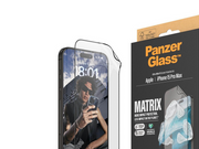 PanzerGlass MATRIX Screen Protector with D3O iPhone 15 Pro Max | Ultra-Wide Fit w. AlignerKit