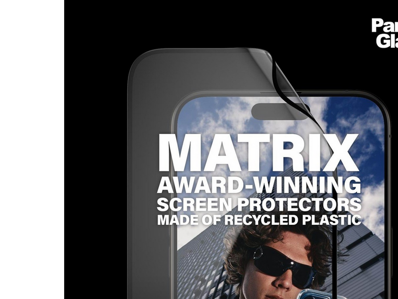 PanzerGlass MATRIX Screen Protector with D3O iPhone 15 Pro Max | Ultra-Wide Fit w. AlignerKit