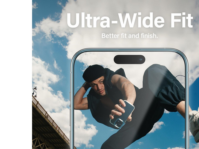 PanzerGlass MATRIX Screen Protector with D3O iPhone 15 Pro Max | Ultra-Wide Fit w. AlignerKit