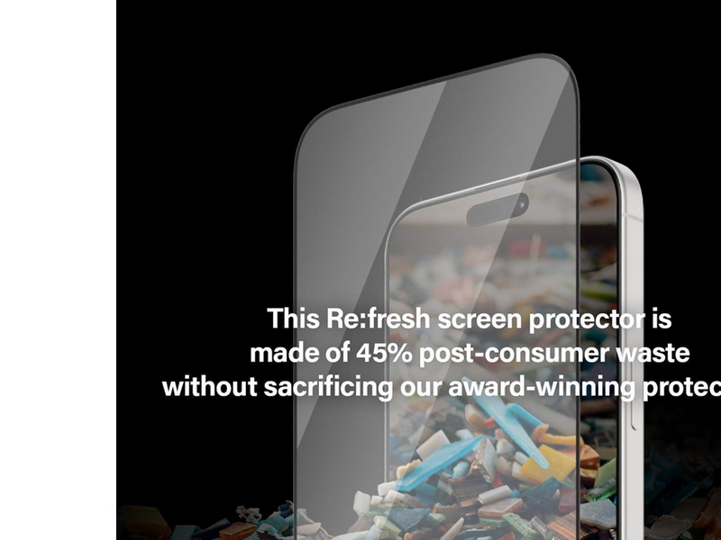 PanzerGlass Re:fresh Screen Protector iPhone 15 Pro | Ultra-Wide Fit w. EasyAligner