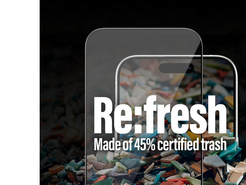 PanzerGlass Re:fresh Screen Protector iPhone 15 Pro | Ultra-Wide Fit w. EasyAligner