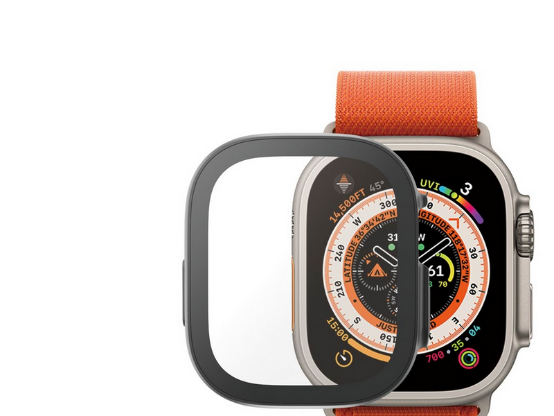 PanzerGlass Screen Protector Full Body with D3O Apple Watch Ultra | 49mm | Black