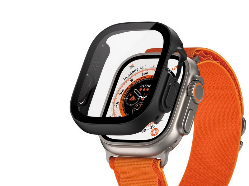 PanzerGlass Screen Protector Full Body with D3O Apple Watch Ultra | 49mm | Black