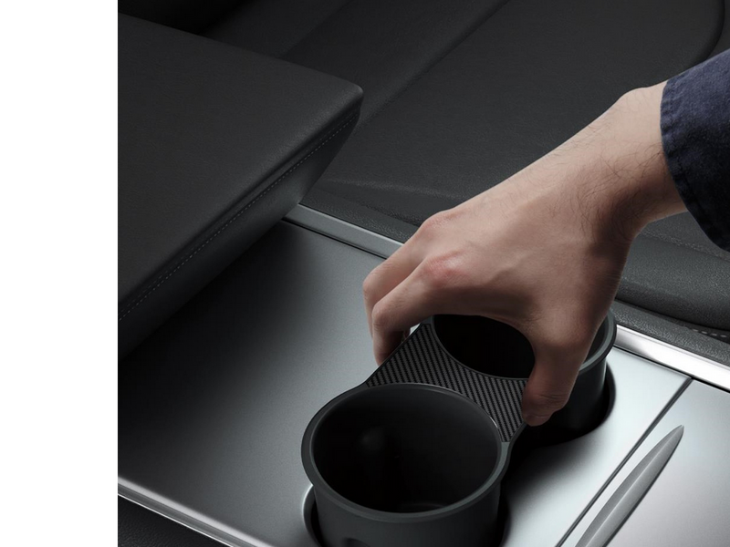 Spigen Tesla Center Console Cup Holder Insert (2021/2022) - black - Model Y/3
