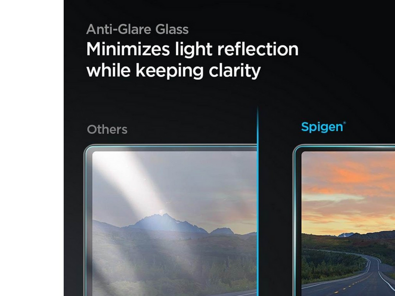 Spigen Tesla EZ Fit Anti Glare Screen Protector - Model Y/3