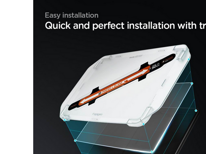 Spigen Tesla EZ Fit Anti Glare Screen Protector - Model Y/3