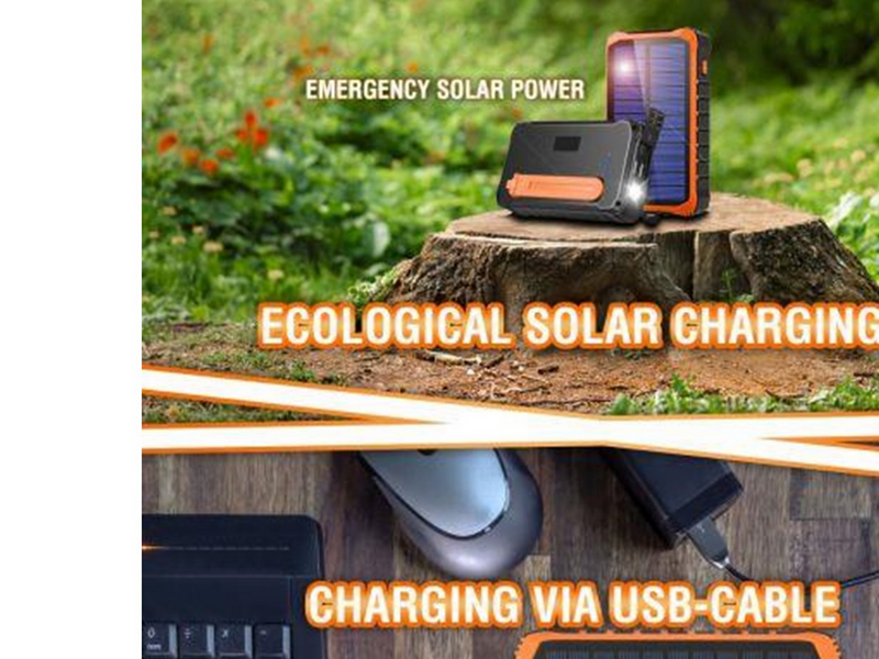 4smarts Prepper solar power bank - Li-pol - 10.5 Watt - 12000 mAh