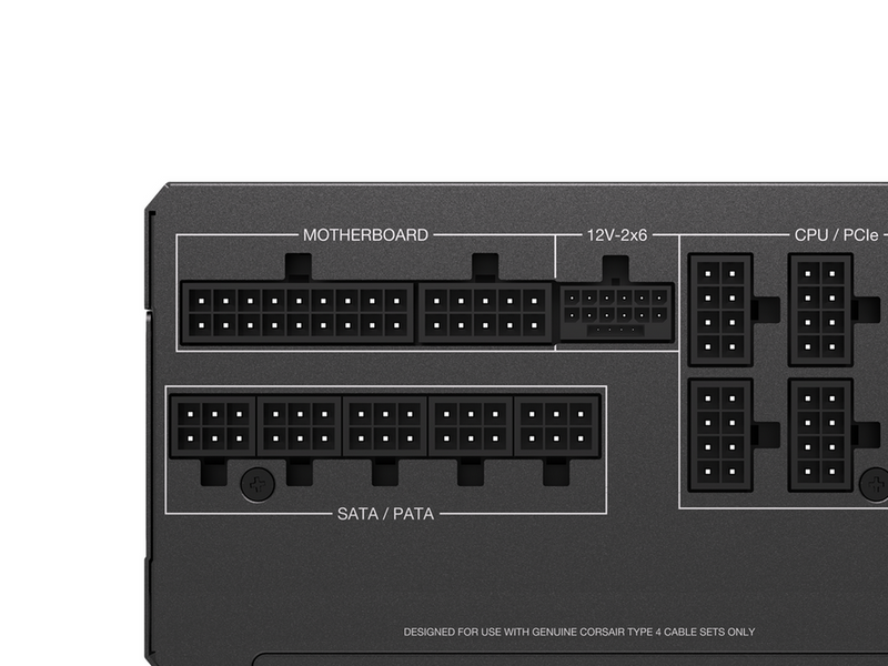 Corsair RM1000x (2024) Netzteile - 1000 Watt - 140 mm - ATX 3.1 - 80 Plus Gold zertifiziert
