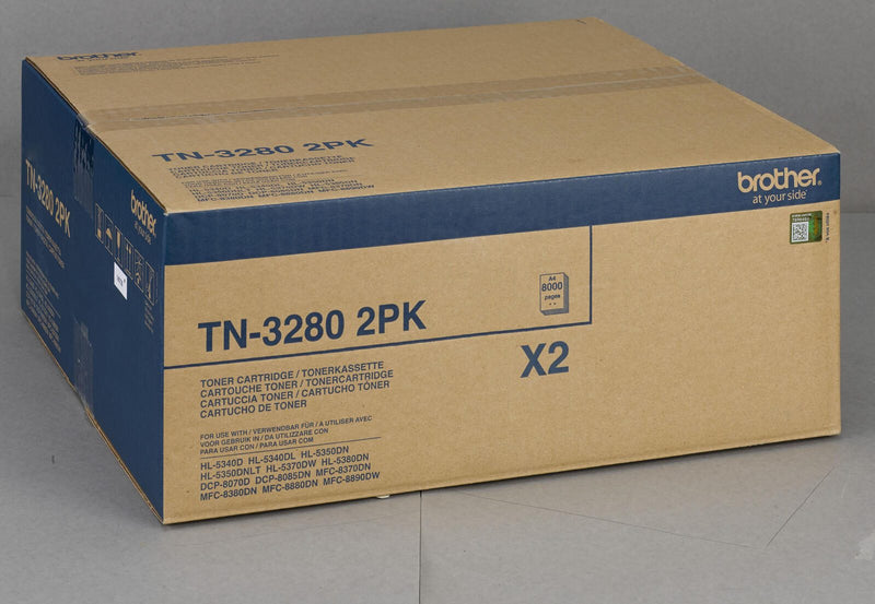 Brother Original TN3280 Toner Doppelpack schwarz 2x 8.000 Seiten (TN-3280TWIN)