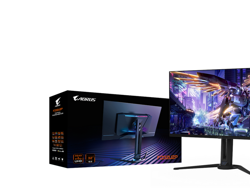 32" GIGABYTE AORUS FO32U2P - 3840x2160 (4K) - 240Hz - OLED - 65W USB-C