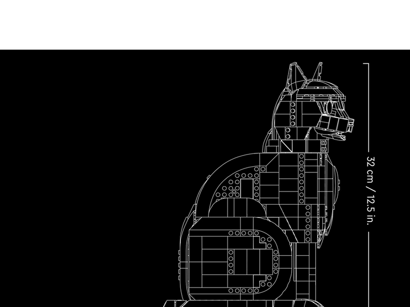 LEGO Ideas 21349 Schwarz-weiße Katze