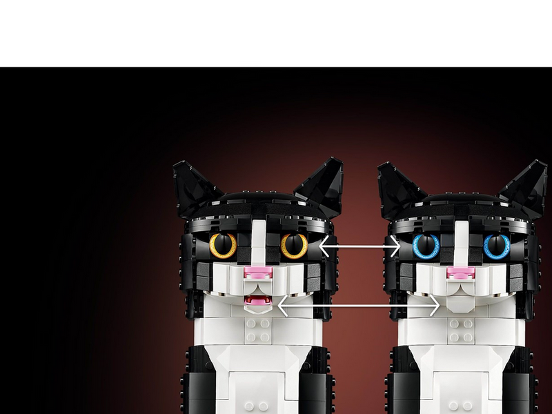 LEGO Ideas 21349 Schwarz-weiße Katze