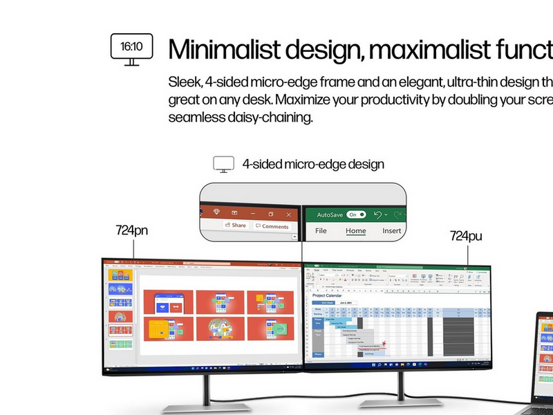 24" HP Series 7 Pro 724pn - 1920x1200 - 100Hz - IPS