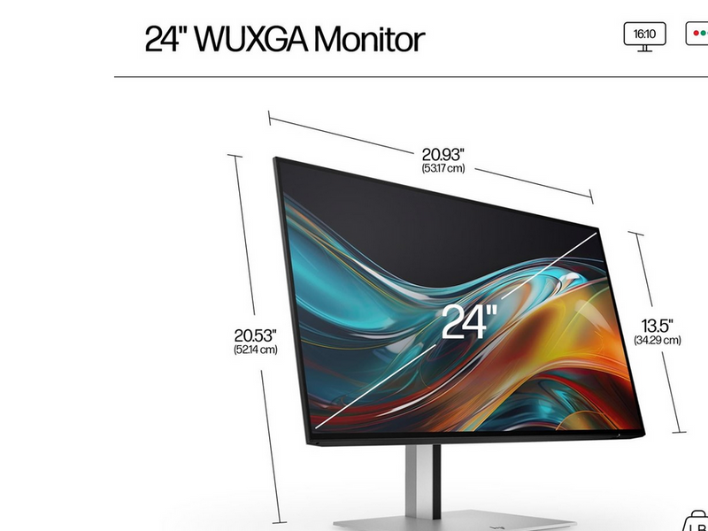 24" HP Series 7 Pro 724pn - 1920x1200 - 100Hz - IPS