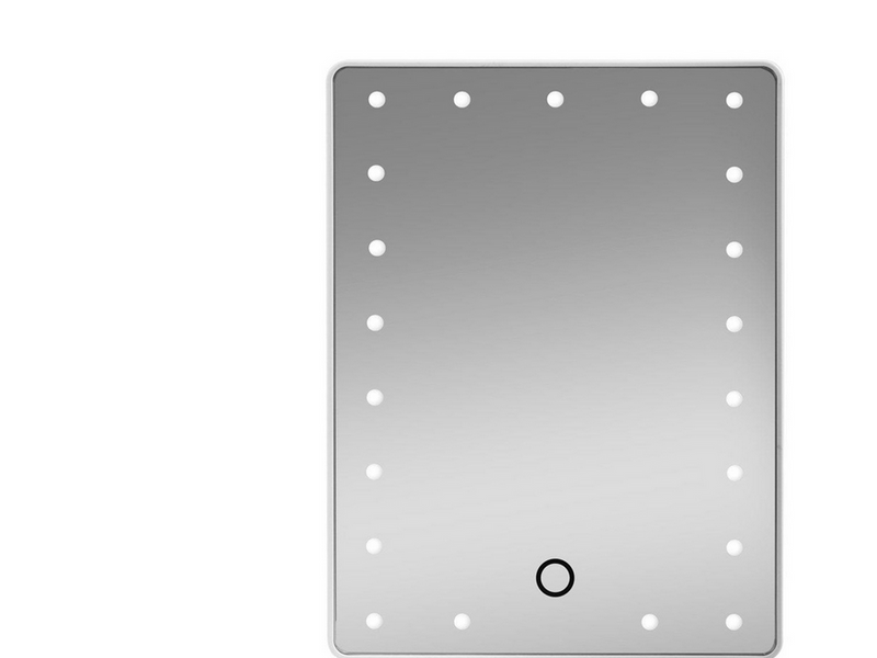 Gillian Jones Makeup Mirror w. Heart LED Light & Touch Function White
