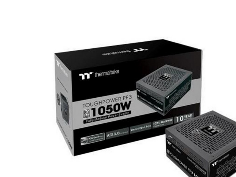 Thermaltake Toughpower PF3 - TT Premium Edition - power supply - 1050 Watt Netzteile - 1050 Watt - 120 mm - ATX 3.0 - 80 Plus Titanium (bis zu 90% effektiv)