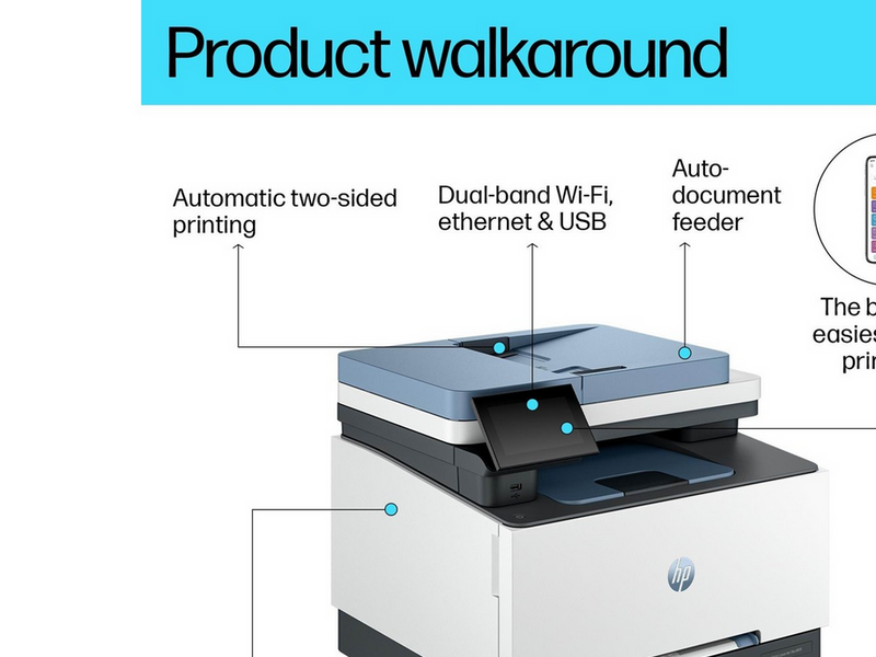 HP Color LaserJet Pro MFP 3302fdw Multifunktion - Farbe - Laser