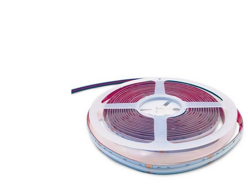 HiluX RGBW COB LED Strips - 24V - 16W - 620lm/m - RGB+2700K - CRI90+ - 5m - IP20