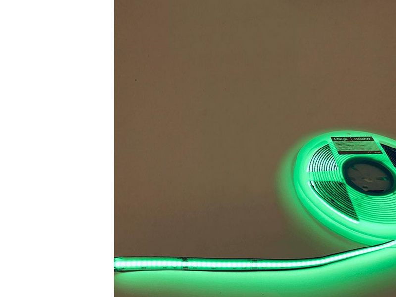 HiluX RGBW COB LED Strips - 24V - 16W - 620lm/m - RGB+2700K - CRI90+ - 5m - IP20