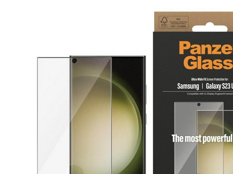 PanzerGlass Screen Protector Samsung Galaxy S23 Ultra | Ultra-Wide Fit