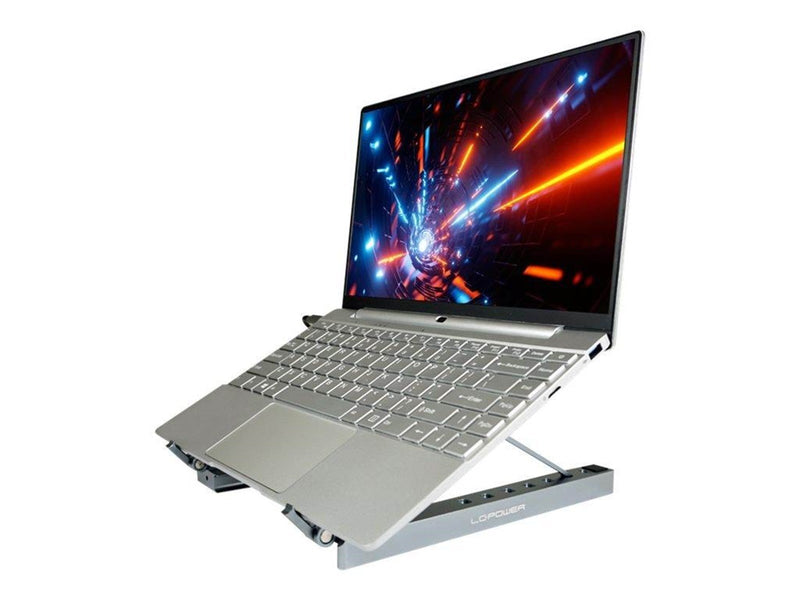 LC Power - docking station + notebook stand - USB-C - VGA HDMI Mini DP - GigE