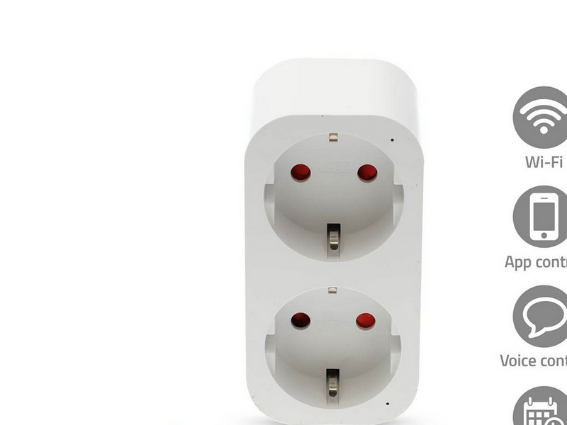 Nedis SmartLife Smart Plug WiFi Power meter 3680W Type F (CEE 7/7) White