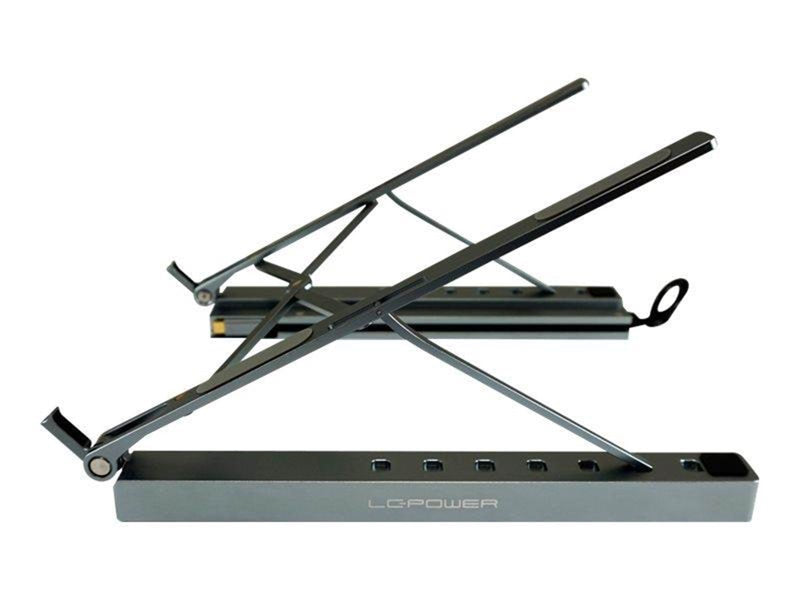 LC Power - docking station + notebook stand - USB-C - VGA HDMI Mini DP - GigE