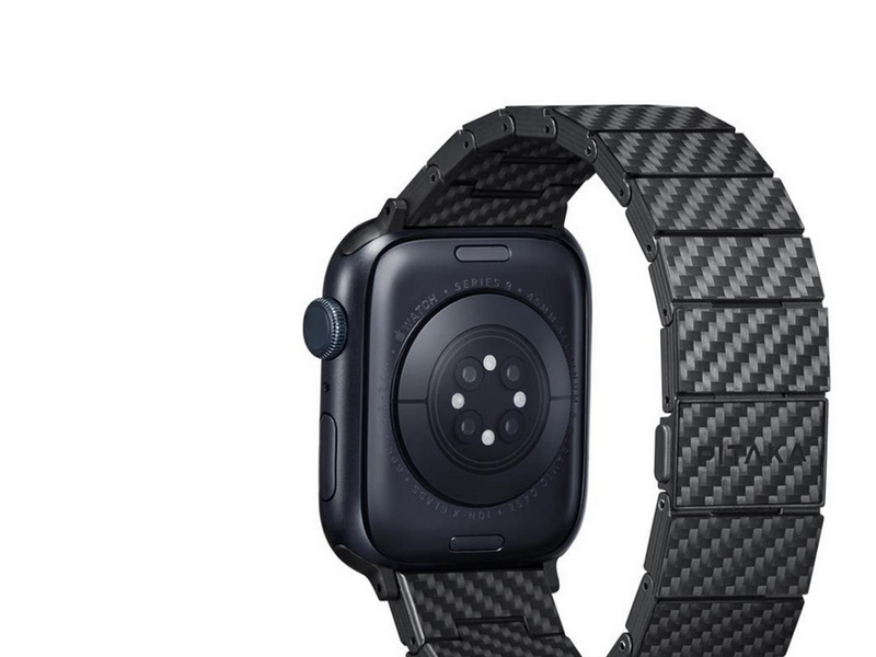 PITAKA Carbon fiber strap black - AW Ultra 2/1(49mm) 9/8/7 (45mm)/6/SE/5/4 (44mm)/3/2/1 (42mm)