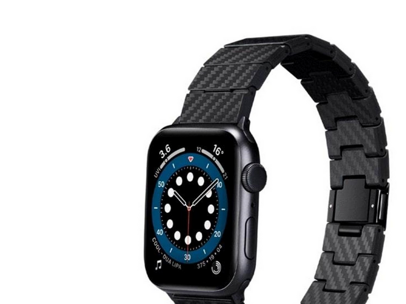PITAKA Carbon fiber strap black - AW Ultra 2/1(49mm) 9/8/7 (45mm)/6/SE/5/4 (44mm)/3/2/1 (42mm)