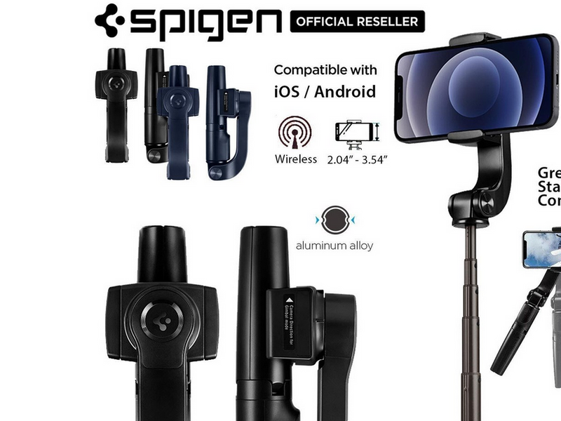 Spigen Gimbal SelfieStick S610W Tripod - black