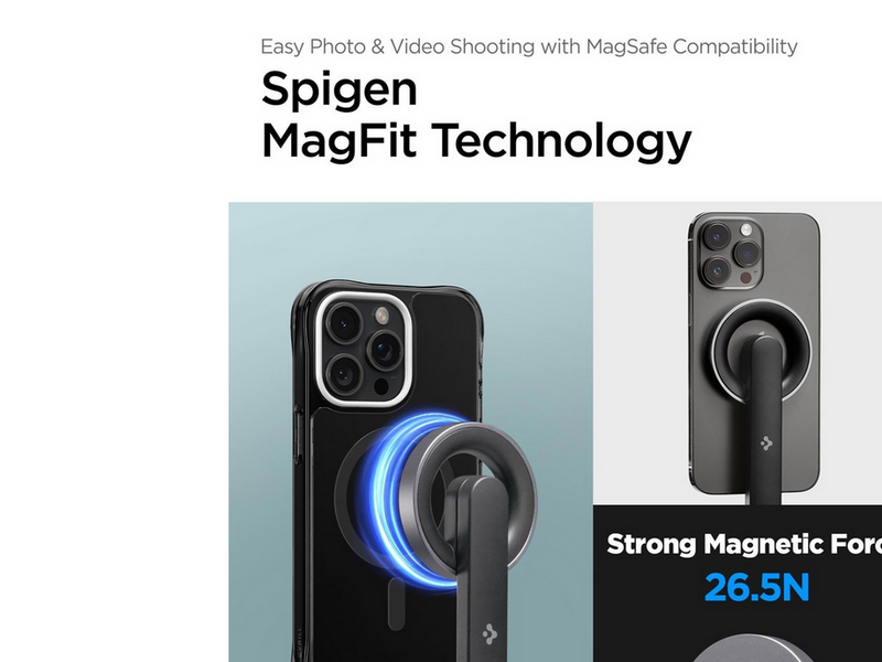 Spigen MagSafe Tripod Selfie Stick - black