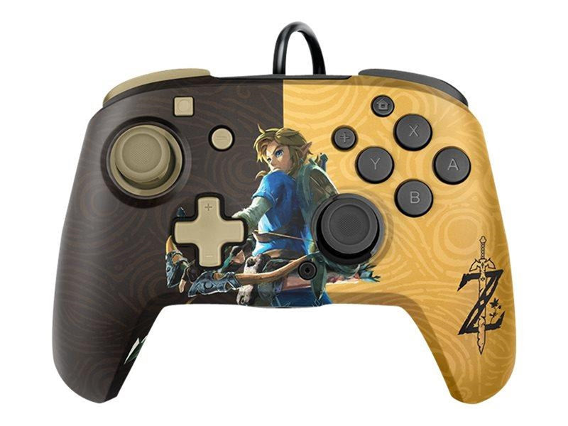 PDP Faceoff Deluxe+ Audio Wired Controller: Hyrule Hero Link - Wired Controller - Nintendo Switch