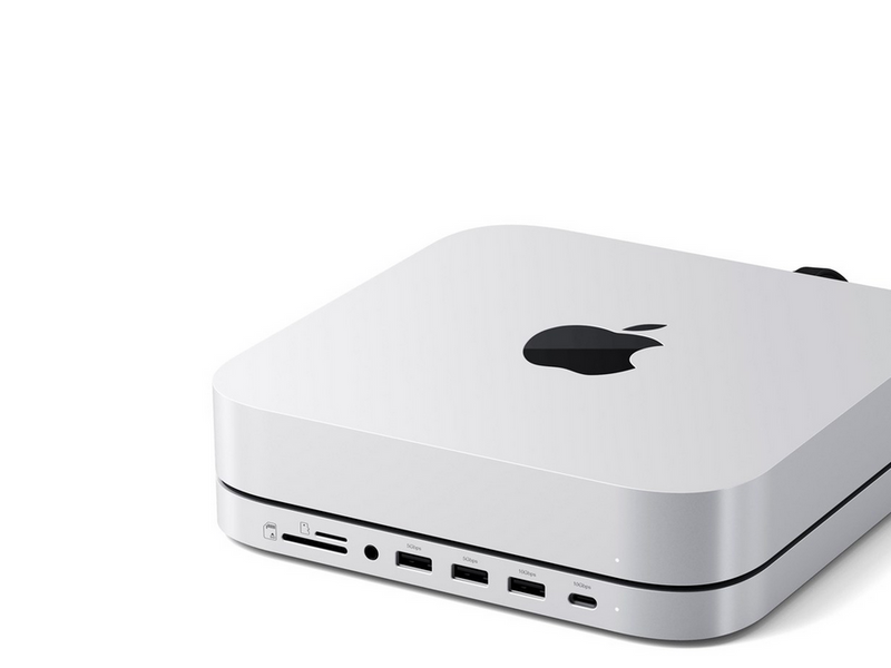 Satechi Stand & Hub For Mac Mini / Studio With NVMe SSD Enclosure