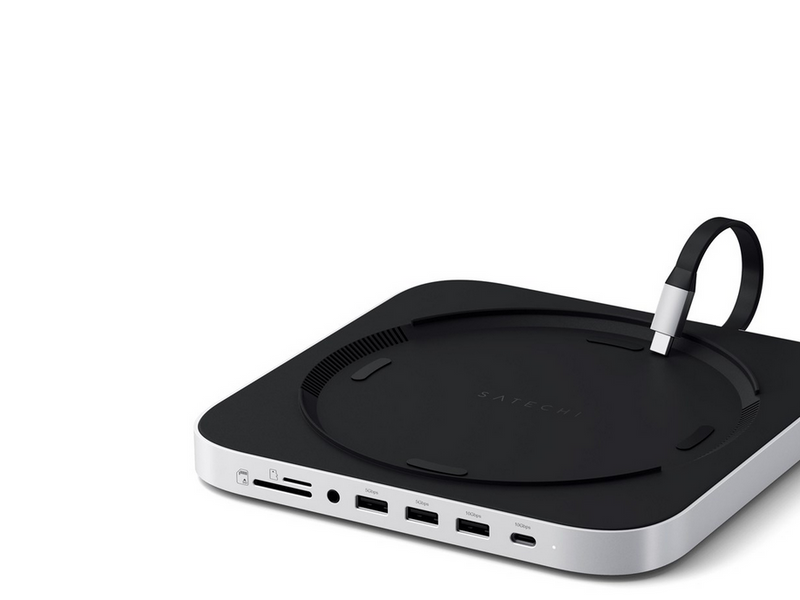 Satechi Stand & Hub For Mac Mini / Studio With NVMe SSD Enclosure