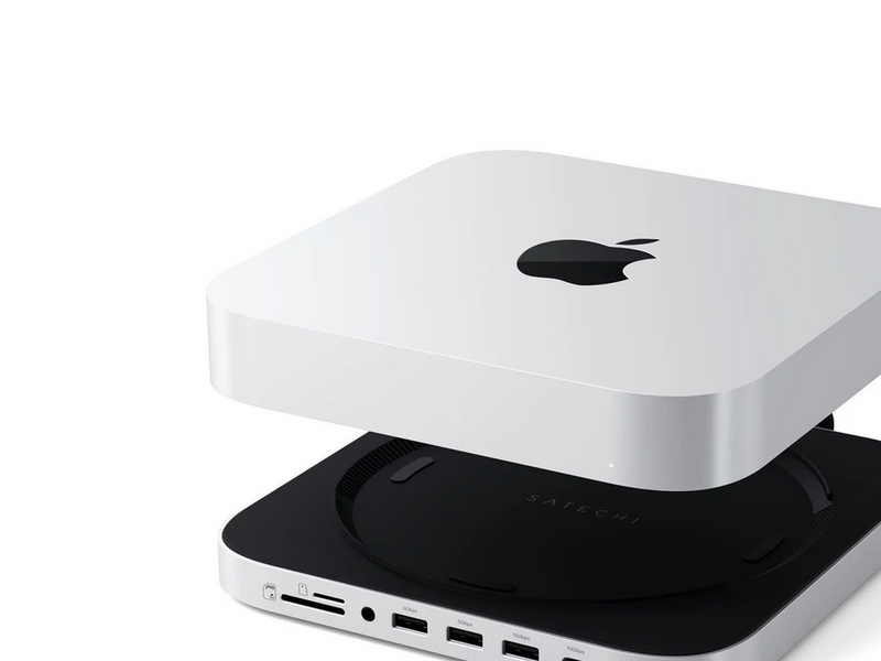 Satechi Stand & Hub For Mac Mini / Studio With NVMe SSD Enclosure