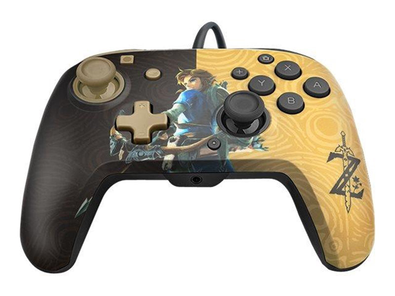 PDP Faceoff Deluxe+ Audio Wired Controller: Hyrule Hero Link - Wired Controller - Nintendo Switch