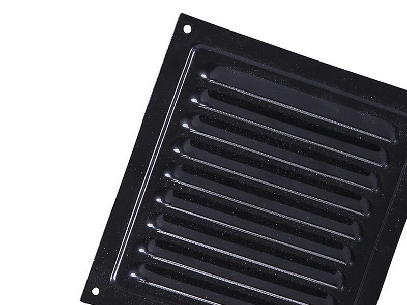 Duka Jalousie grid 200x200 mm black lacquered aluminium