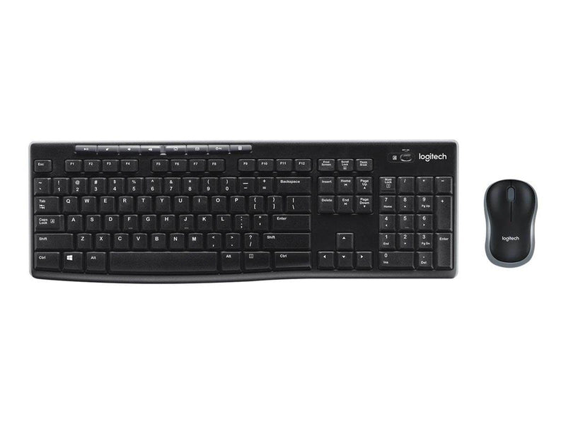 Logitech MK270 Wireless Combo - keyboard and mouse set - QWERTZ - Slovenian/Croatian - black - Tastatur & Maus Set - Slowenisch/