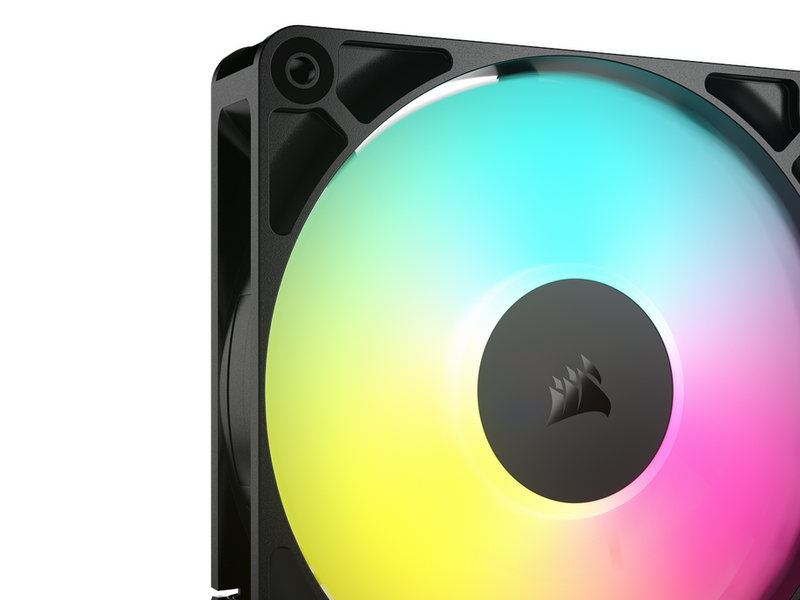 Corsair RS120 ARGB - Gehäuselüfter - 120mm - Schwarz mit RGB LED - 36 dBA