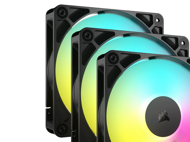 Corsair RS120 ARGB 3-pack - Gehäuselüfter - 120mm - Schwarz mit RGB LED - 36 dBA