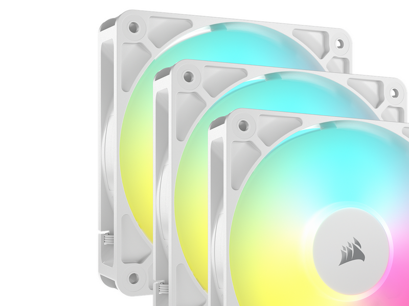 Corsair RS120 ARGB 3-pack - Gehäuselüfter - 120mm - Weiß mit RGB-Beleuchtung - 36 dBA