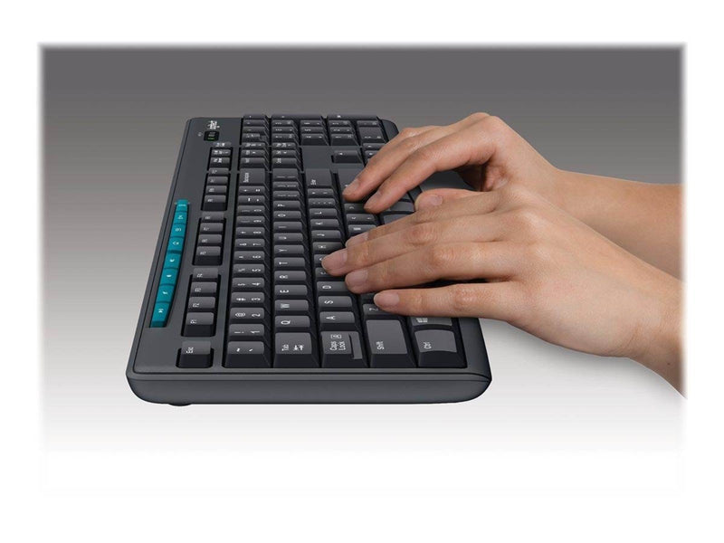 Logitech MK270 Wireless Combo - keyboard and mouse set - QWERTZ - Slovenian/Croatian - black - Tastatur & Maus Set - Slowenisch/