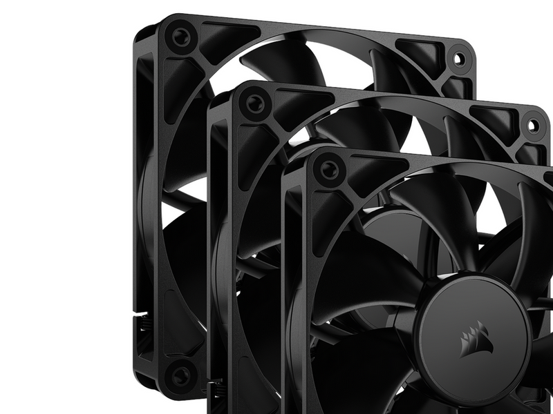 Corsair RS120 3-pack - Gehäuselüfter - 120mm - Schwarz - 36 dBA