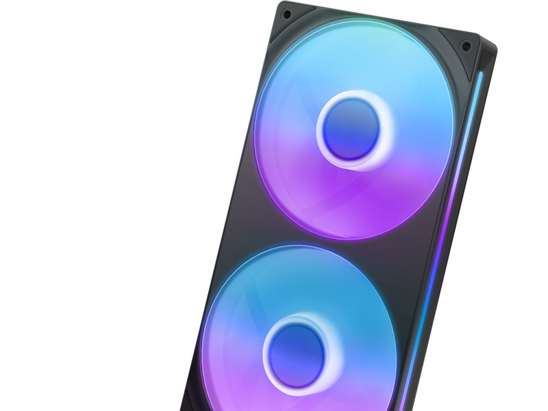 NZXT F240 RGB CORE UNIBODY - 240mm - Gehäuselüfter - 120mm - Schwarz - 30 dBA