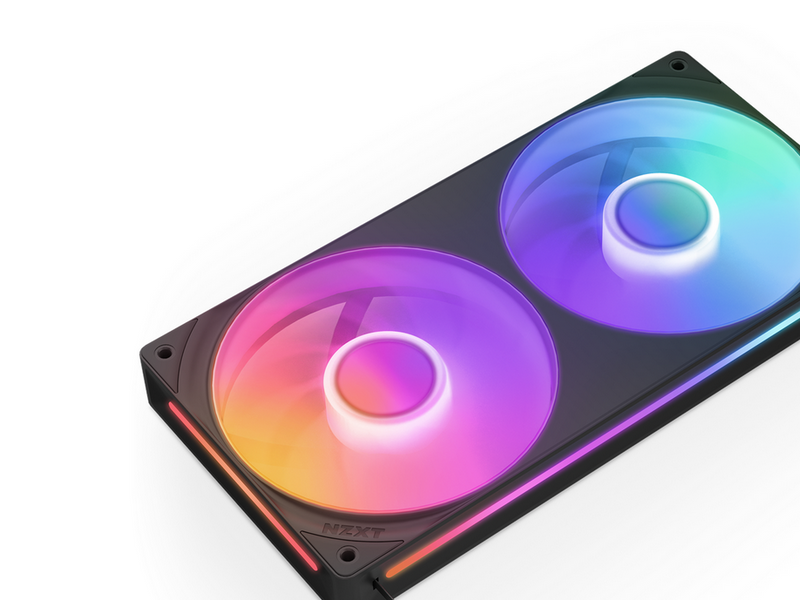 NZXT F240 RGB CORE UNIBODY - 240mm - Gehäuselüfter - 120mm - Schwarz - 30 dBA