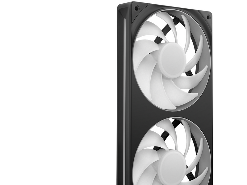 NZXT F240 RGB CORE UNIBODY - 240mm - Gehäuselüfter - 120mm - Schwarz - 30 dBA