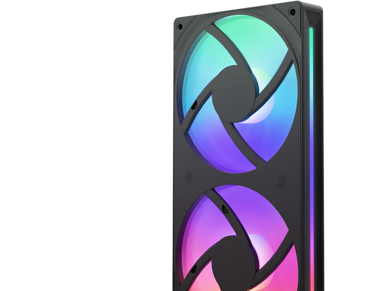 NZXT F240 RGB CORE UNIBODY - 240mm - Gehäuselüfter - 120mm - Schwarz - 30 dBA