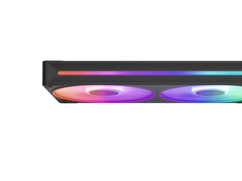 NZXT F240 RGB CORE UNIBODY - 240mm - Gehäuselüfter - 120mm - Schwarz - 30 dBA
