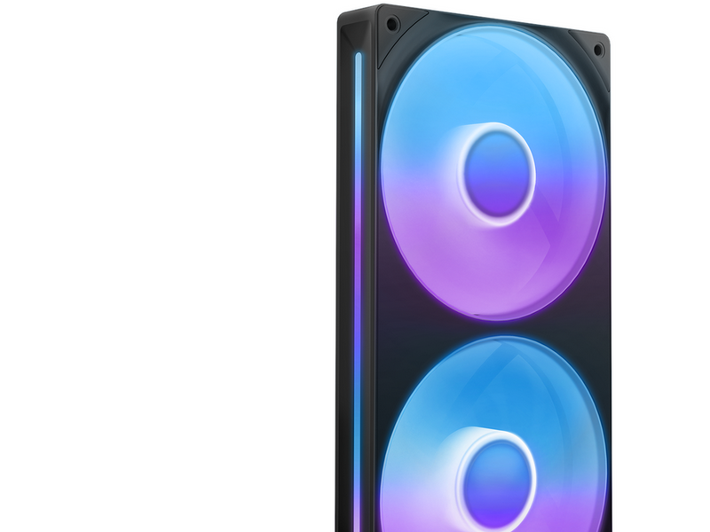 NZXT F240 RGB CORE UNIBODY - 240mm - Gehäuselüfter - 120mm - Schwarz - 30 dBA