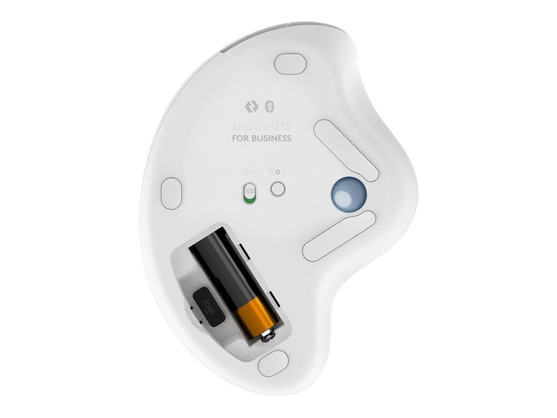 Logitech ERGO M575 for Business - trackball - Bluetooth - off-white - Trackball (Weiß)
